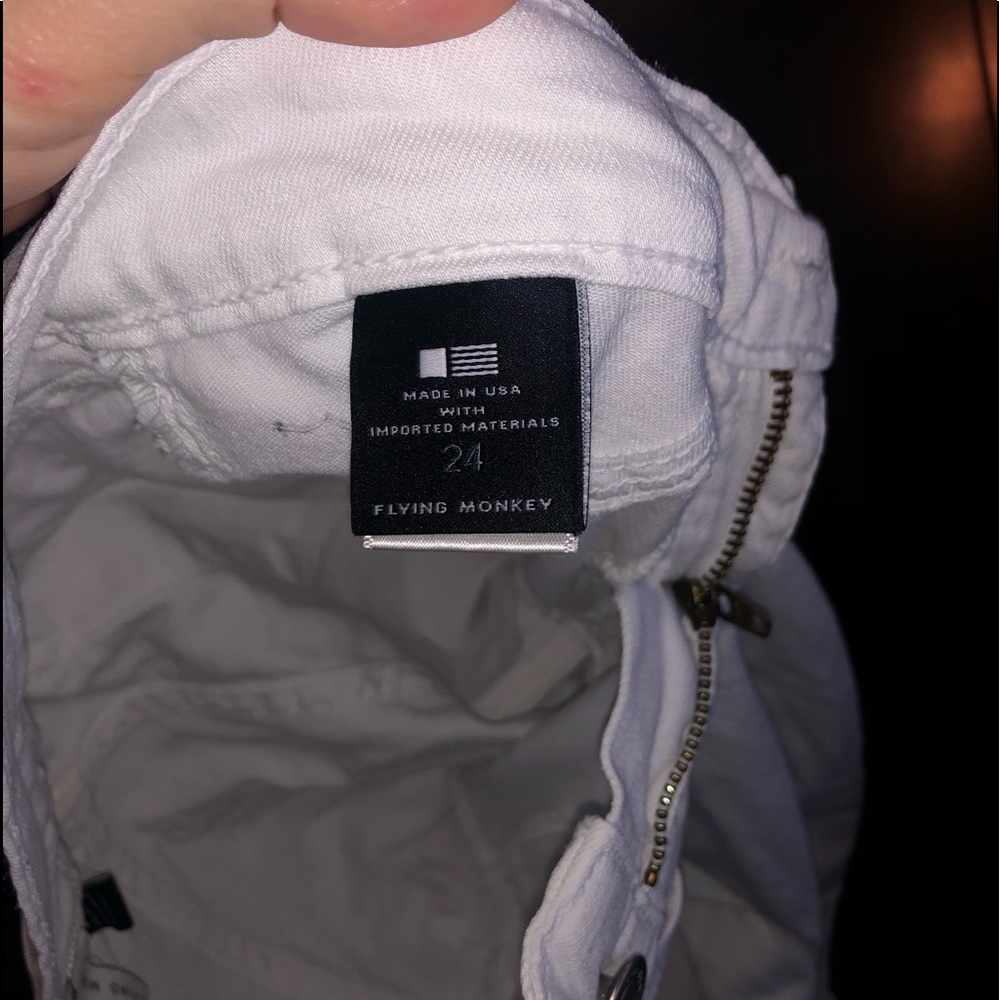 Flying Monkey White Jeans - Picture 3 of 4